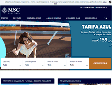 Tablet Screenshot of msccruzeiros.pt