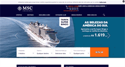 Desktop Screenshot of msccruzeiros.com.br